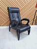 Кресло для отдыха Модель 51 (Венге/Экокожа чёрный Vegas Lite Black)